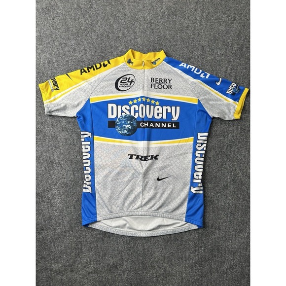 Mens Nike Discovery Channel AMD Trek Cycling Jersey 2005, Size L